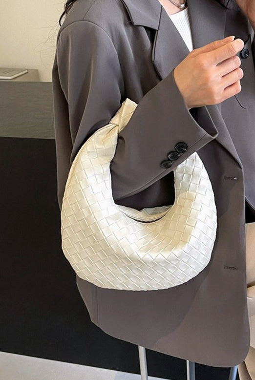 Woven Slouchy Handbag