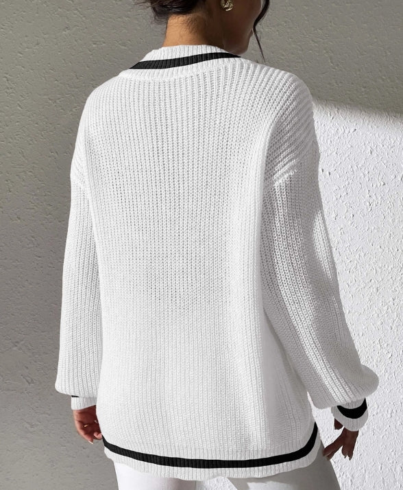 Contrast Sweater