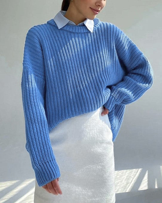 Blue Pullover Sweater